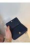 Suede Women's Wallet with Bow Detail - 3
