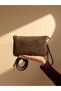 Women's Suede Hand and Shoulder Bag 26X16 cm - 3