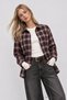 Plaid Patterned Woven Shirt Lyy0153 Anthracite Bordo