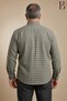 Relaxed Fit Winter Plaid Pattern Long Sleeve Classic Men's Dad Shirt - 5