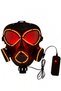 Orange Neon Lighted Gas Mask Halloween Wired Control Boxed Party Accessory - 7