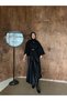 Stamped Fabric Belted Poncho - 4