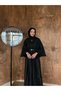 Stamped Fabric Belted Poncho - 5
