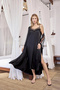 Lace Tulle and Low-Cut Satin Robe Set - 2