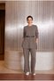 5540 Belted Basic Sweatshirt Pants Set - 2