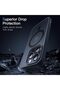 Magnetic Matte Case for iPhone 15 Pro, Black - 5