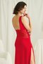 Chest and Back Low-Cut Lace Slit Nightgown