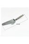 Stainless Steel 2-in-1 Pizza Slicer Roulette and Serving Spatula - Serrated Pizza Knife - 2