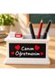 My Dear Teacher Written White Desktop Pen Holder – Teachers' Day Gift - 4