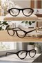 Cateye Women's Blueblock Glasses Uv400 Protection Lightweight Frame Optical Glass Compatible with All Face Types Popular Frame - 3