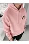 Men's 3 Thread Raster Printed Hooded Sweatshirt - 3