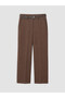 Peak New Season Brown Belted Houndstooth Pattern Women's Pants - 2