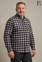 Relaxed Fit Winter Plaid Pattern Long Sleeve Classic Men's Dad Shirt - 3