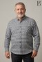 Relaxed Fit Winter Plaid Pattern Long Sleeve Classic Men's Dad Shirt