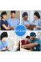 Adjustable Working Cap with Button, Cotton Working Hat Sweatband, Elastic Bandage Tie Back Hats - 6