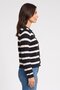 Women Ribbed Stripe Sweater, Multicolor - 3
