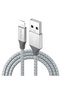 كابل USB A إلى Lightning بطول 10 أقدام/3 أمتار للآيفون، شحن سريع 18 واط/3 أمبير، مزامنة بيانات بسرعة 480 ميجابت في الثانية