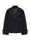 Agli̇mmer Zr Women's Double-Breasted Collar Sleeve Belt Detailed Comfortable Fit Short Cashmere Coat - 4