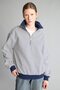 Slim Fit Crew Neck Striped Thick Sweatshirt Fabric Sweatshirt J1258Ax26Wn