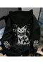 Mooda Unisex Printed Oversized 3-Thread Hooded Sweatshirt
