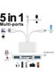 قارئ بطاقات ذاكرة متعدد الاستخدامات (5 في 1)، ومحول USB OTG، وقارئ بطاقات SD لأجهزة iPhone/iPad، وUSB-C وUSB. - 4