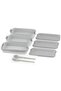 Layered Lunch Box - 3-Layer Leak-Proof Food Container (with Fork and Spoon) 1260 ml - 2