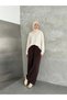 Women's Relaxed Fit Modest Pleated Skirt-Pants - 7