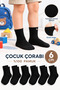 100% Cotton Children's Socks Long Socks College Socks Soft Flexible Solid Color Unisex Premium Quality 6 Pairs
