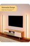 مصباح أرضي LED، مصباح قائم بذاته بطول 146 سم قابل للتعتيم بتصميم بسيط، فضي اللون - 4