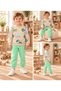 2-Piece Children's Set with Truck Patterned Pockets, Suitable for Boys' Kindergarten and Nursery, 100% Cotton. - 7