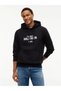 Men's Brand Logo Black Sweatshirt Suitable for Daily Use