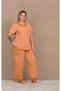 Short Sleeve Lace Detailed Plus Size Pajama Set - 2