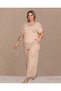 Short Sleeve Lace Detailed Plus Size Pajama Set