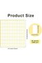 ملصقات، 3360 قطعة من الملصقات المستطيلة البيضاء غير اللامعة، مقاس 10 × 20 مم، مثالية للتنظيم. - 5