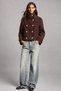 High Collar Olesa Women's Oversize Cashmere Coat Jacket - 3
