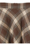 Özmarka New Season Brown Zippered Plaid Flared Skirt - 6