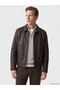 Esvab • Modern & Distinctive Standard Fit Men's Leather Look Coat - 2