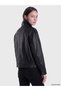 Esvab • Modern & Distinctive Stand Collar Women's Leather Look Jacket - 5