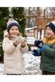 (1-4) Year Old Baby Children's Gloves 2-Piece Set Winter Soft Texture Knitted Gloves - 2