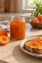 Set of 6 300 Cc Glass Food Jars, Magnolia Honey Jam Jar with Metal Lid - 5