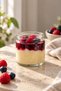 Set of 6 210 Cc Glass Food Jars, Yogurt Jam Spice Jar with Metal Lid - 4