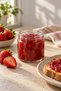 Set of 6 210 Cc Glass Food Jars, Yogurt Jam Spice Jar with Metal Lid - 5