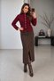 Women's Stand Collar Ruffle Detailed Button Knitwear Cardigan - 2
