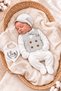 Baby Boy Boxed Premium Horse-Themed 5-Piece Hospital Discharge Set Newborn Cotton Cap Bow Tie Vest Look - 2