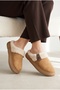 Unisex, Plush Lined, Button Detail, Closed Front, Thick Sole, Comfortable House Slippers - 4