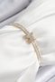 Brass Zircon Stone X Detailed Waterway Model Gold Color Elevator Women's Bracelet - Tj-Bb7468