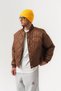 Snapquilt Quilted Diamond Stitched Men's Coat with Snap Closure - 5