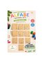 Wooden Painting Set Turkish Alphabet 10 Pieces Mdf Letter Cards Acrylic Paint and Brush Ages 3+ - 6