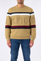 Mens Felpa cappuccio striped Fleece Sweatshirt