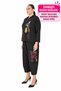 Darkwin Large Size Picasso Series Black Hooded Zipper Bead Embroidered 52-54 Size Pants Suit - 3